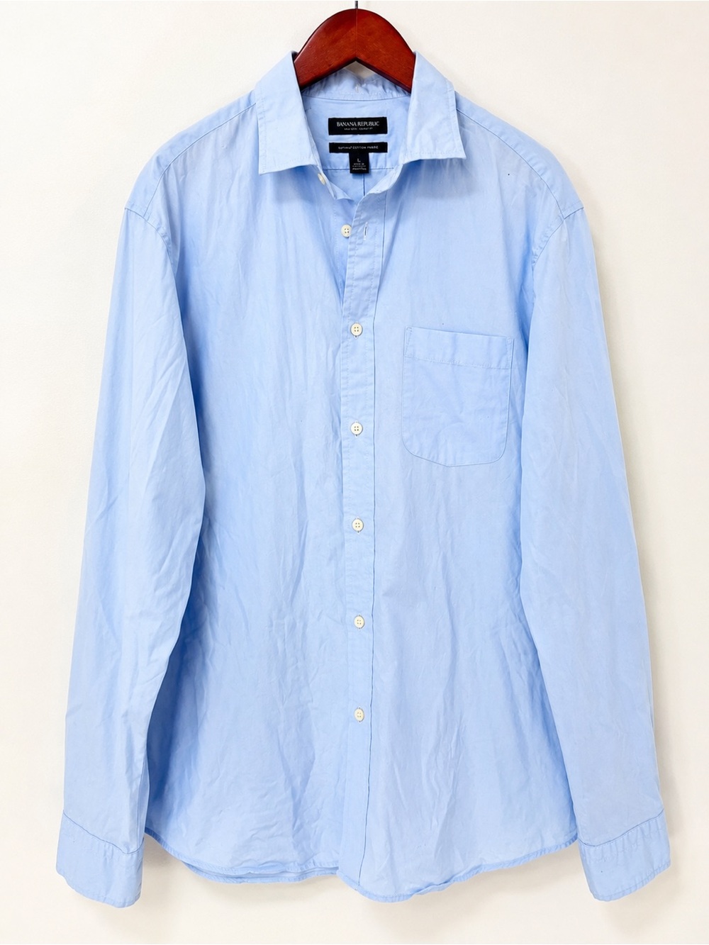 Banana Republic Grant Fit Light Blue Button Down Shirt Men’s L